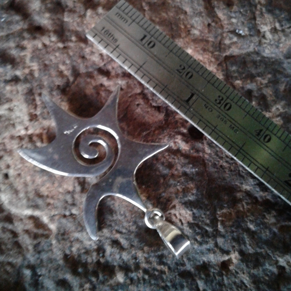 Sterling silver SUN PENDANT - Picture 9 of 12